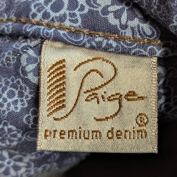 Paige Premium Denim Size 27 Hidden Hills Dark Wash Bootcut Jeans - Picture 13 of 16